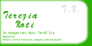 terezia noti business card